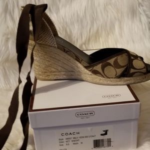 Coach Mila Wedge Sandals